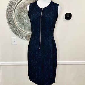 Robe Yigal Azrouël Violet Foncé - Taille 10, Jersey Stretch Froncé, Neuve Avec étiquettes